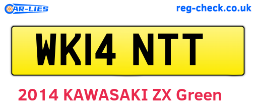 WK14NTT are the vehicle registration plates.