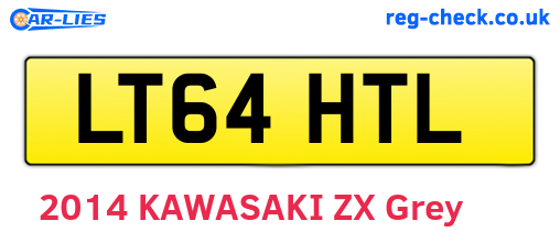 LT64HTL are the vehicle registration plates.