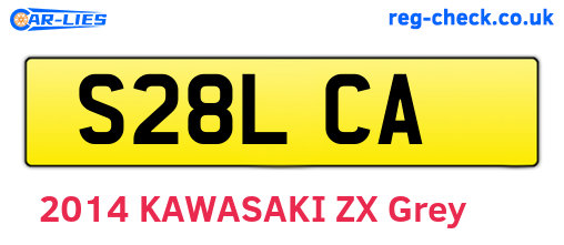 S28LCA are the vehicle registration plates.