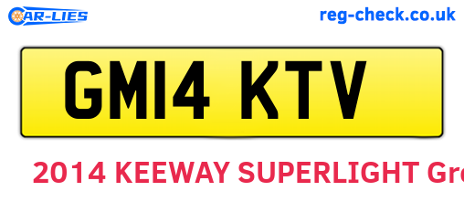 GM14KTV are the vehicle registration plates.