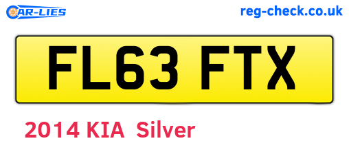 FL63FTX are the vehicle registration plates.