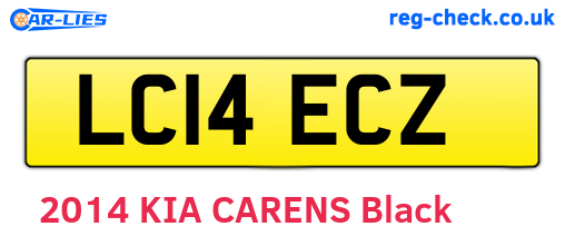 LC14ECZ are the vehicle registration plates.