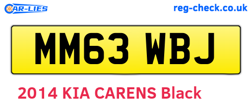MM63WBJ are the vehicle registration plates.