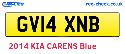 GV14XNB are the vehicle registration plates.