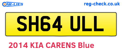 SH64ULL are the vehicle registration plates.