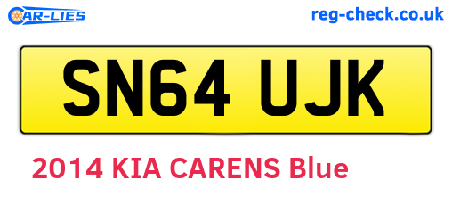 SN64UJK are the vehicle registration plates.