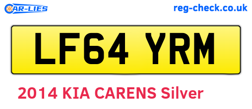 LF64YRM are the vehicle registration plates.