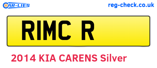 R1MCR are the vehicle registration plates.