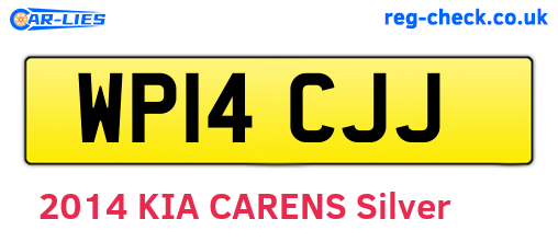 WP14CJJ are the vehicle registration plates.