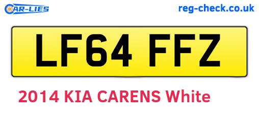LF64FFZ are the vehicle registration plates.