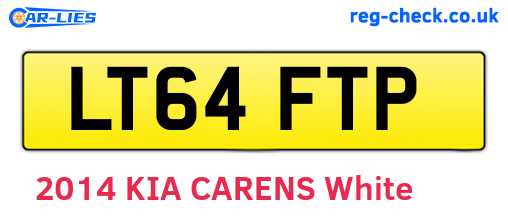 LT64FTP are the vehicle registration plates.