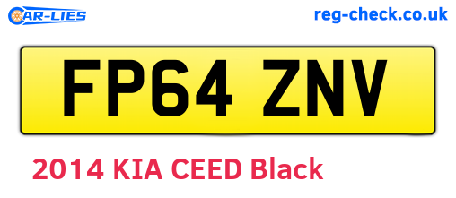 FP64ZNV are the vehicle registration plates.