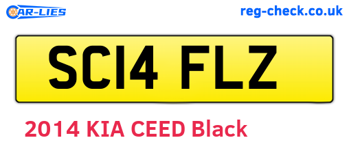 SC14FLZ are the vehicle registration plates.