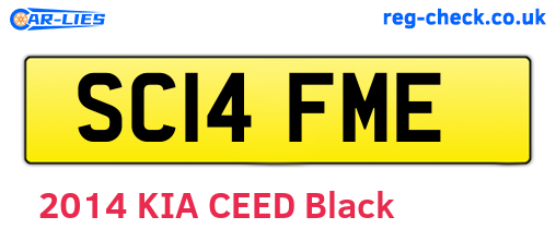 SC14FME are the vehicle registration plates.
