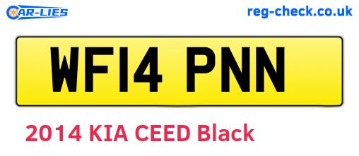 WF14PNN are the vehicle registration plates.