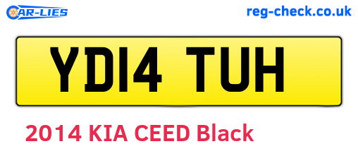 YD14TUH are the vehicle registration plates.
