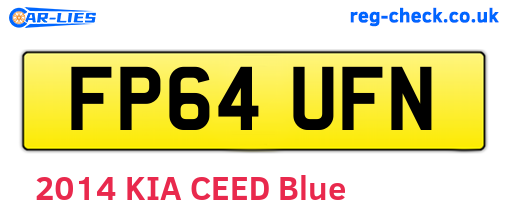 FP64UFN are the vehicle registration plates.