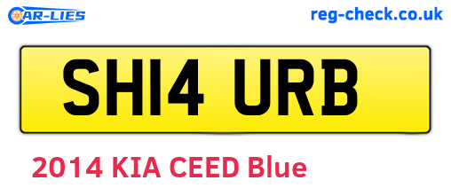 SH14URB are the vehicle registration plates.