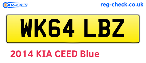 WK64LBZ are the vehicle registration plates.