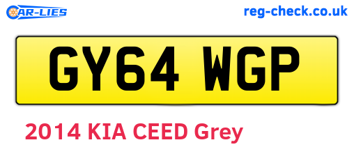 GY64WGP are the vehicle registration plates.