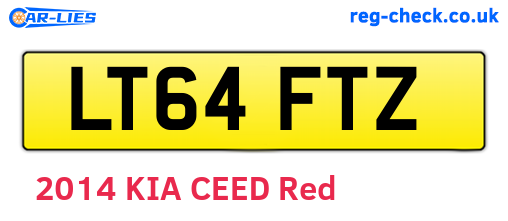 LT64FTZ are the vehicle registration plates.