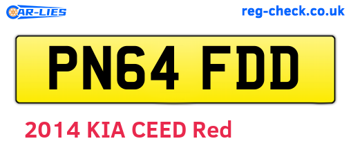 PN64FDD are the vehicle registration plates.