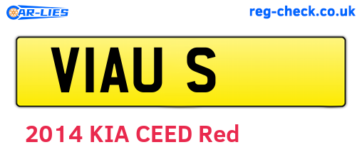 V1AUS are the vehicle registration plates.