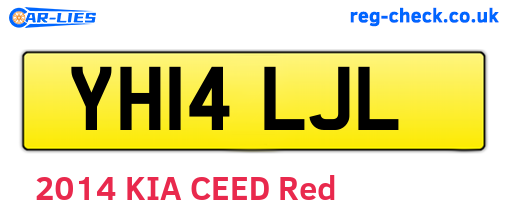 YH14LJL are the vehicle registration plates.