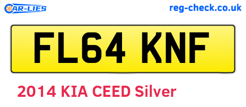 FL64KNF are the vehicle registration plates.