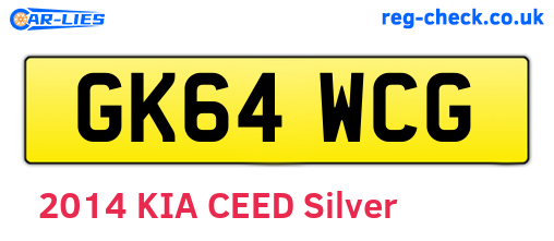 GK64WCG are the vehicle registration plates.
