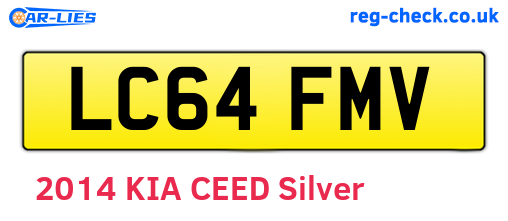 LC64FMV are the vehicle registration plates.