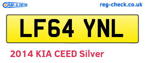LF64YNL are the vehicle registration plates.
