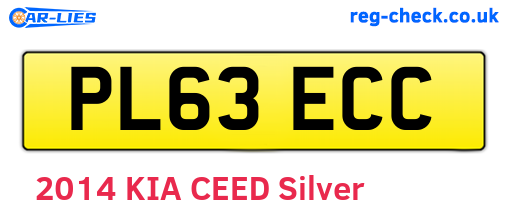 PL63ECC are the vehicle registration plates.
