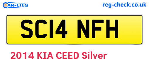 SC14NFH are the vehicle registration plates.