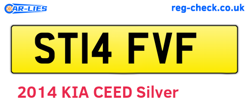 ST14FVF are the vehicle registration plates.