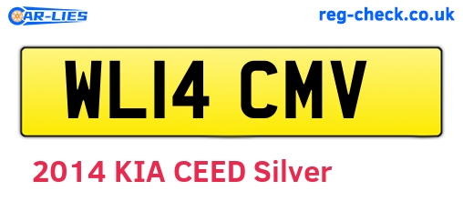 WL14CMV are the vehicle registration plates.