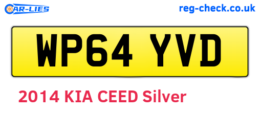 WP64YVD are the vehicle registration plates.