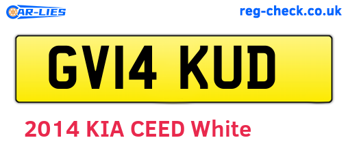 GV14KUD are the vehicle registration plates.