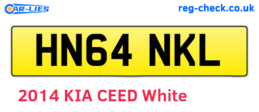 HN64NKL are the vehicle registration plates.