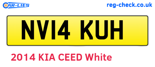 NV14KUH are the vehicle registration plates.