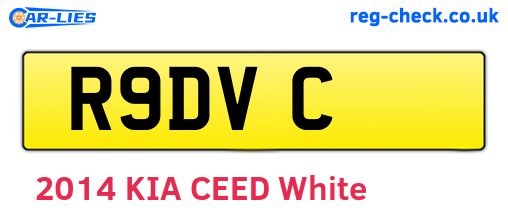 R9DVC are the vehicle registration plates.