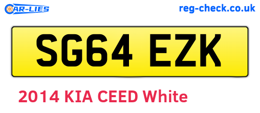 SG64EZK are the vehicle registration plates.