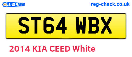 ST64WBX are the vehicle registration plates.