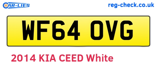 WF64OVG are the vehicle registration plates.