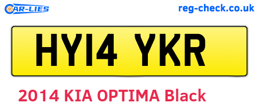 HY14YKR are the vehicle registration plates.