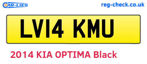 LV14KMU are the vehicle registration plates.