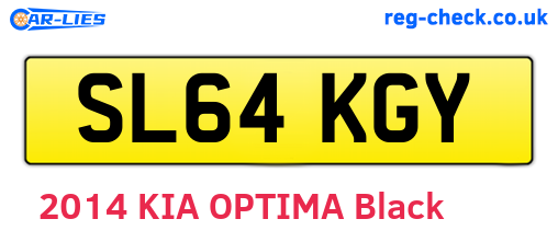 SL64KGY are the vehicle registration plates.