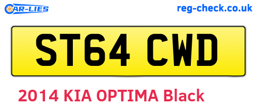 ST64CWD are the vehicle registration plates.