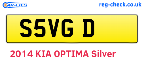 S5VGD are the vehicle registration plates.