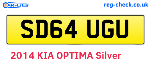 SD64UGU are the vehicle registration plates.
